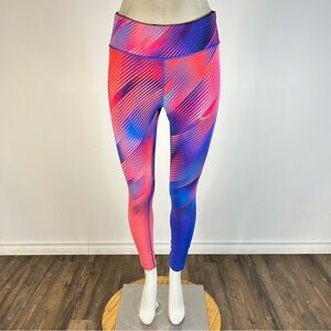 ❤️ Nike Pink and Blue Dri-FIT Leggings M